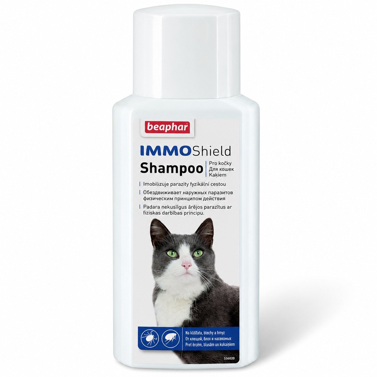 Beaphar Immo Shield šampūns pret blusām un ērcēm kaķiem 200 ml