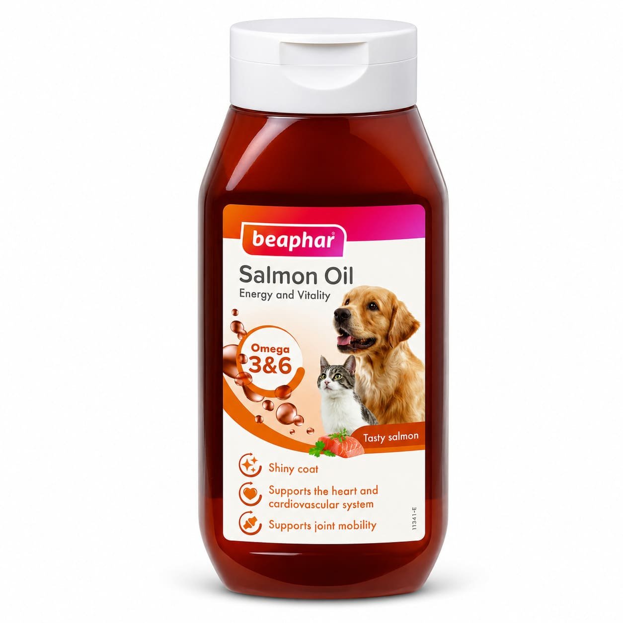 Beaphar Salmon Oil laša eļļa ādai un apmatojumam suņiem un kaķiem 425 ml
