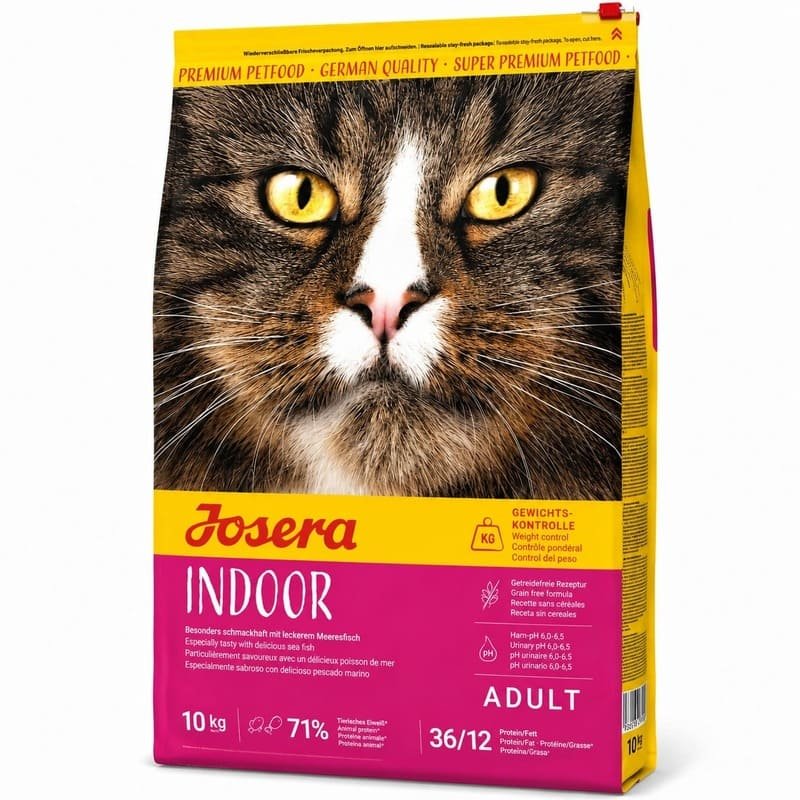 Josera Indoor Cat bezgraudu kaķu barība istabas kaķiem ar mājputnu gaļu 10 kg
