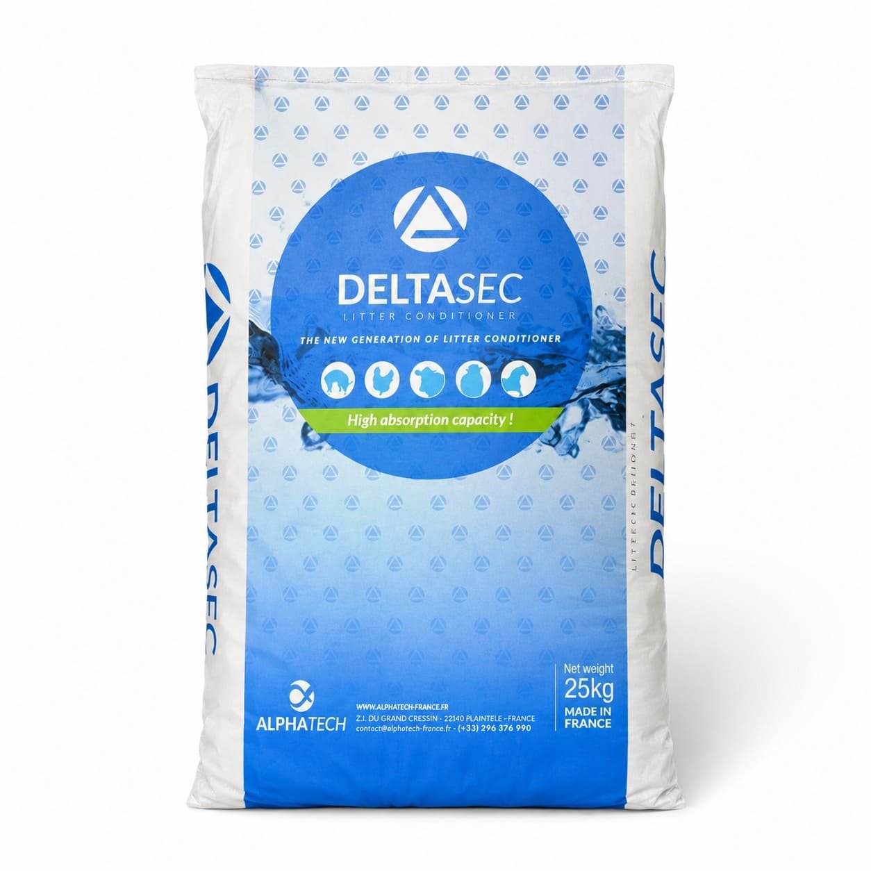 Deltasec absorbents fermām smaku un mitruma kontrolei 25 kg