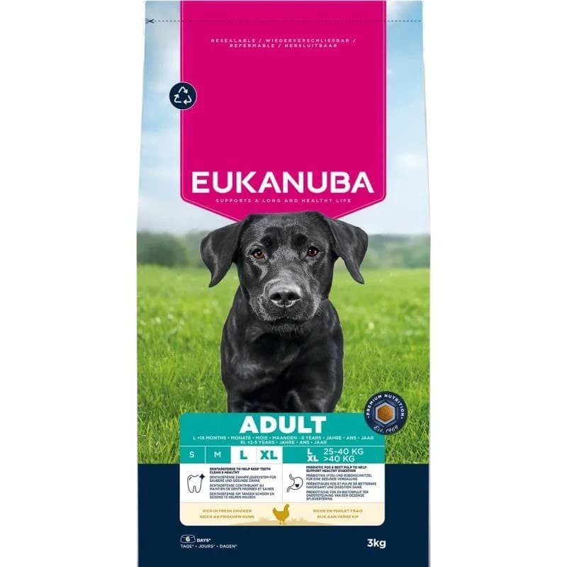 Eukanuba Large Chicken suņu barība ar vistu 3 kg