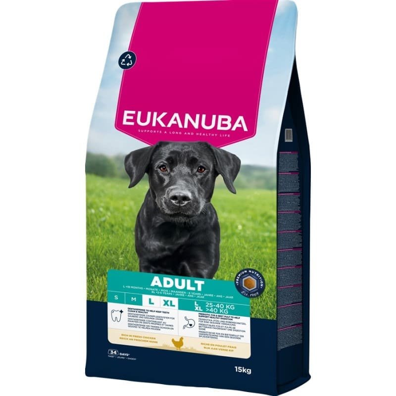 Eukanuba Large Chicken suņu barība ar vistu 15 kg