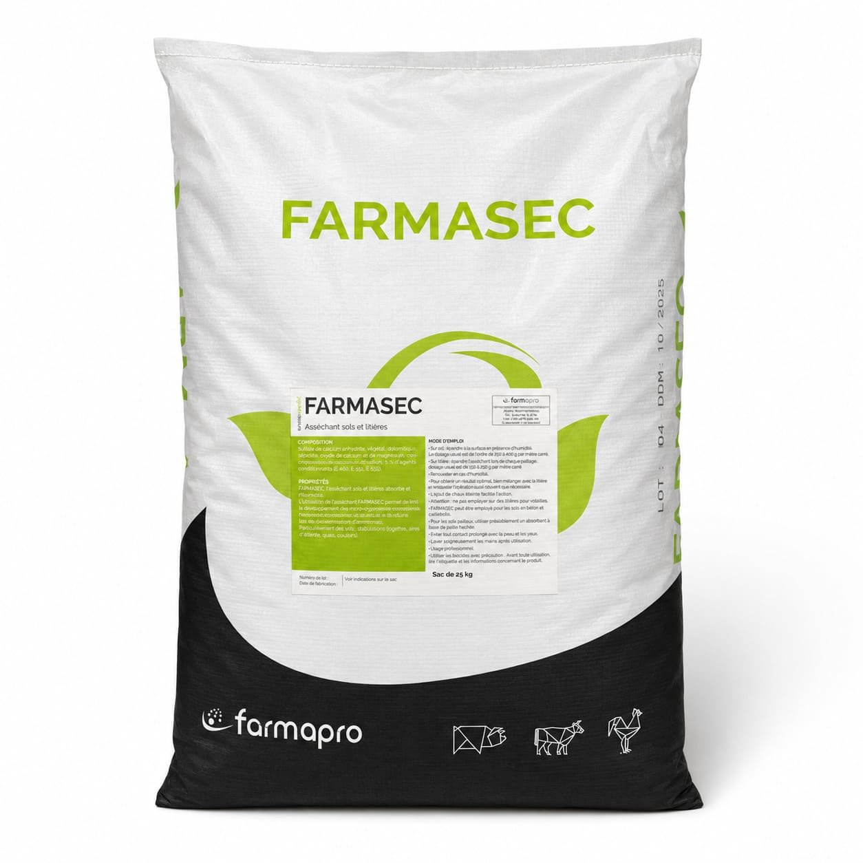 Farmasec absorbents fermām smaku un mitruma kontrolei 25 kg