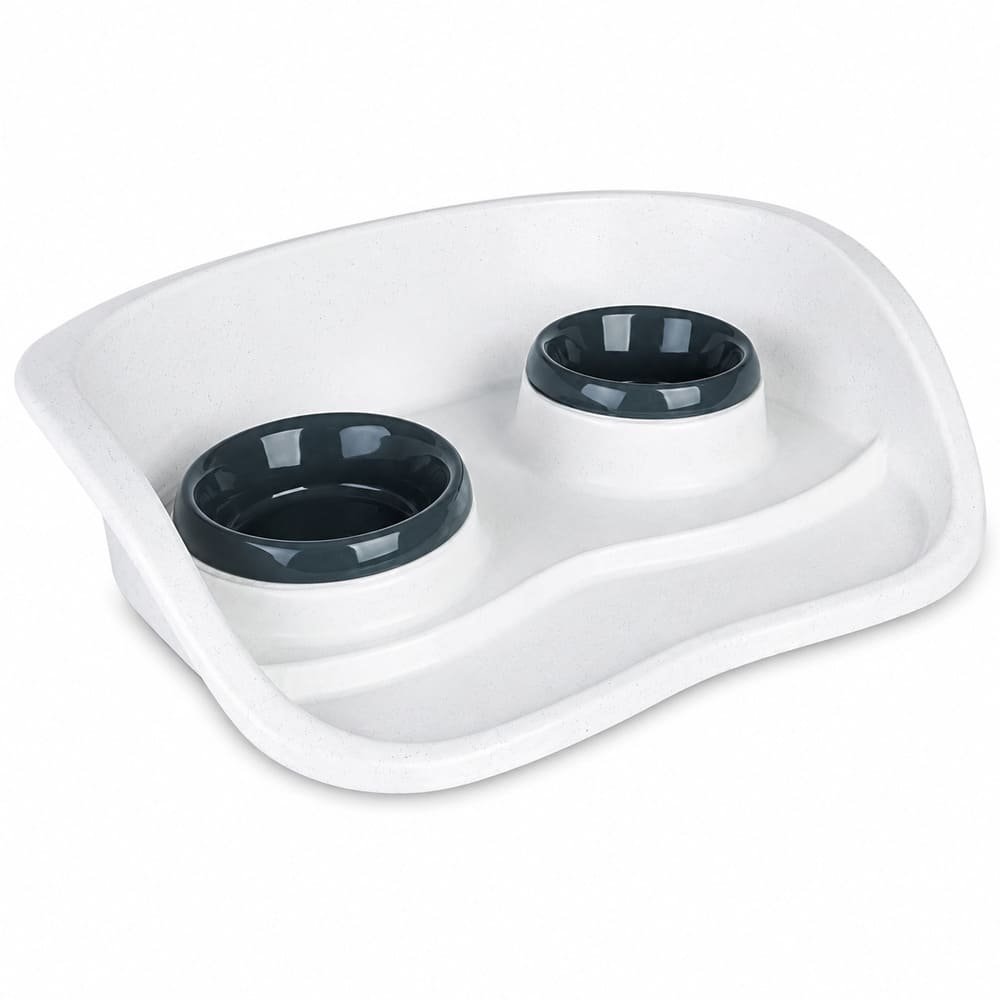 Trixie plastmasas bļodu komplekts ar šļakatu aizsargu 46 × 11 × 30 cm