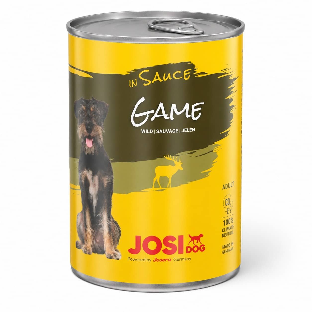 Josera JosiDog Sauce Game konservi suņiem ar medījumu mērcē 400 g