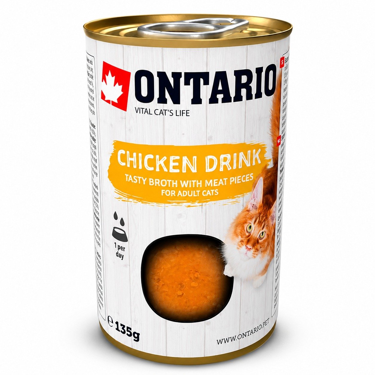 Ontario Drink Chicken kaķu dzēriens ar vistu 135 g