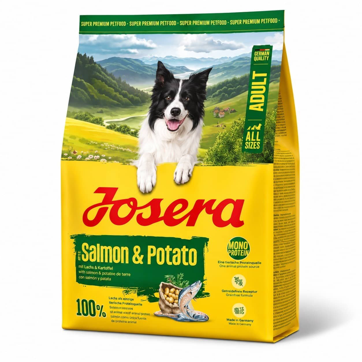 Josera Salmon & Potato bezgraudu suņu barība jutīgai gremošanai ar lasi un kartupeļiem 900 g