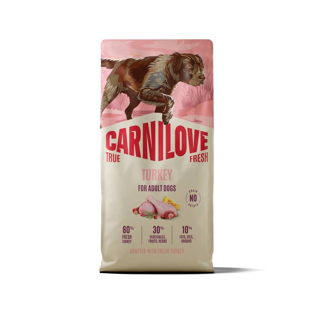 Carnilove True Fresh Turkey bezgraudu suņu barība ar tītaru 12 kg