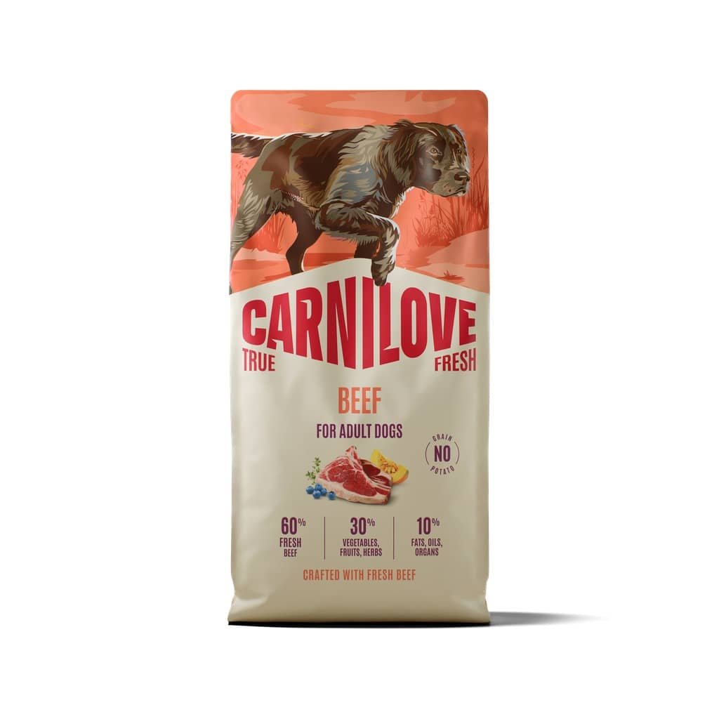 Carnilove True Fresh Beef bezgraudu suņu barība ar liellopu 12 kg