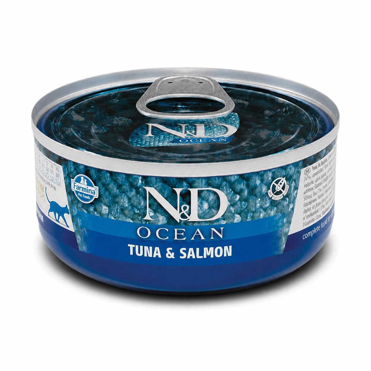 Farmina N&D Ocean Tuna & Salmon konservi kaķiem ar tunci un lasi 70 g