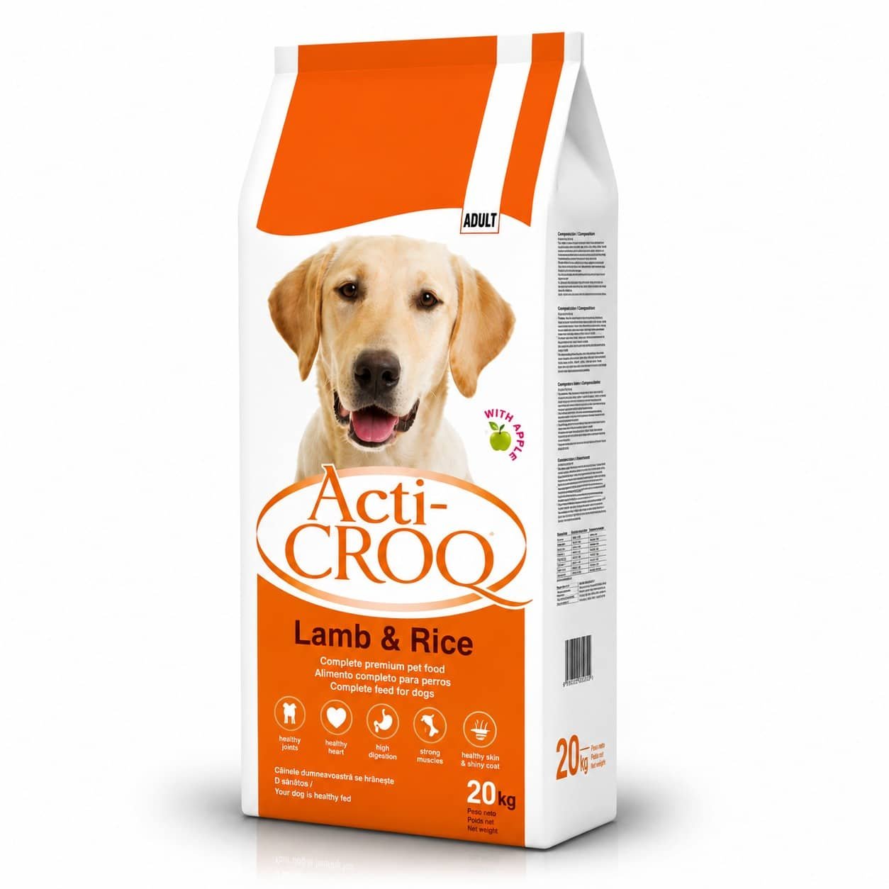 Acti Croq Complete Lamb & Rice suņu barība ar jēru un rīsiem 20 kg