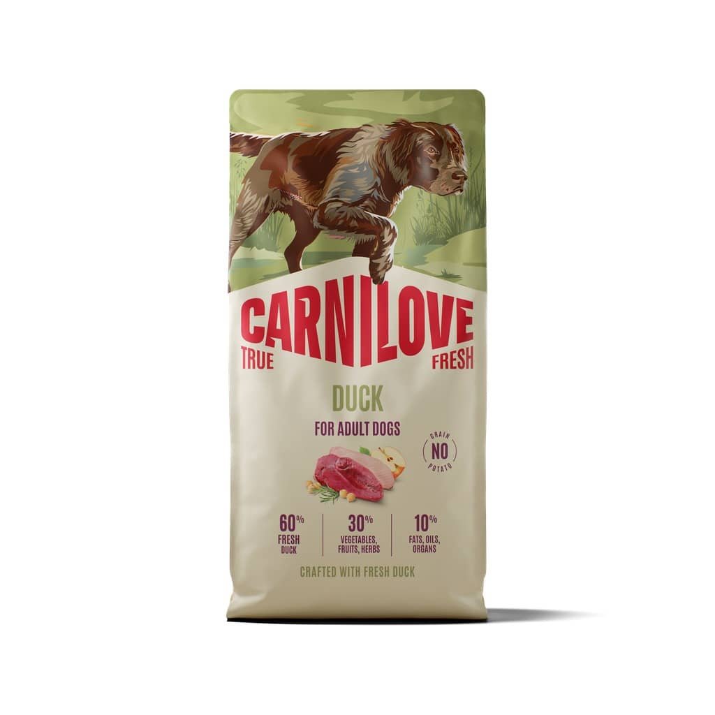 Carnilove True Fresh Duck svaigas pīles gaļas bezgraudu suņu barība 4 kg