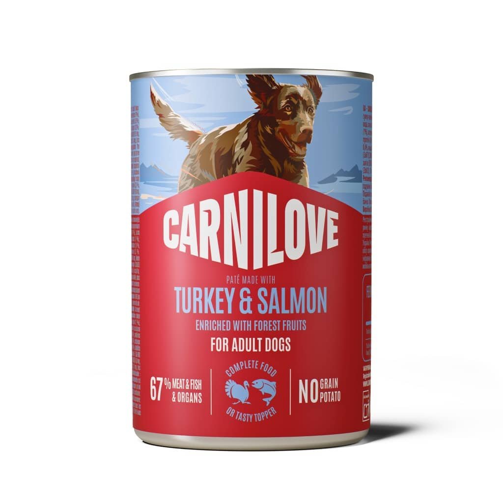 Carnilove Turkey & Salmon konservi suņiem ar tītaru un lasi 400 g