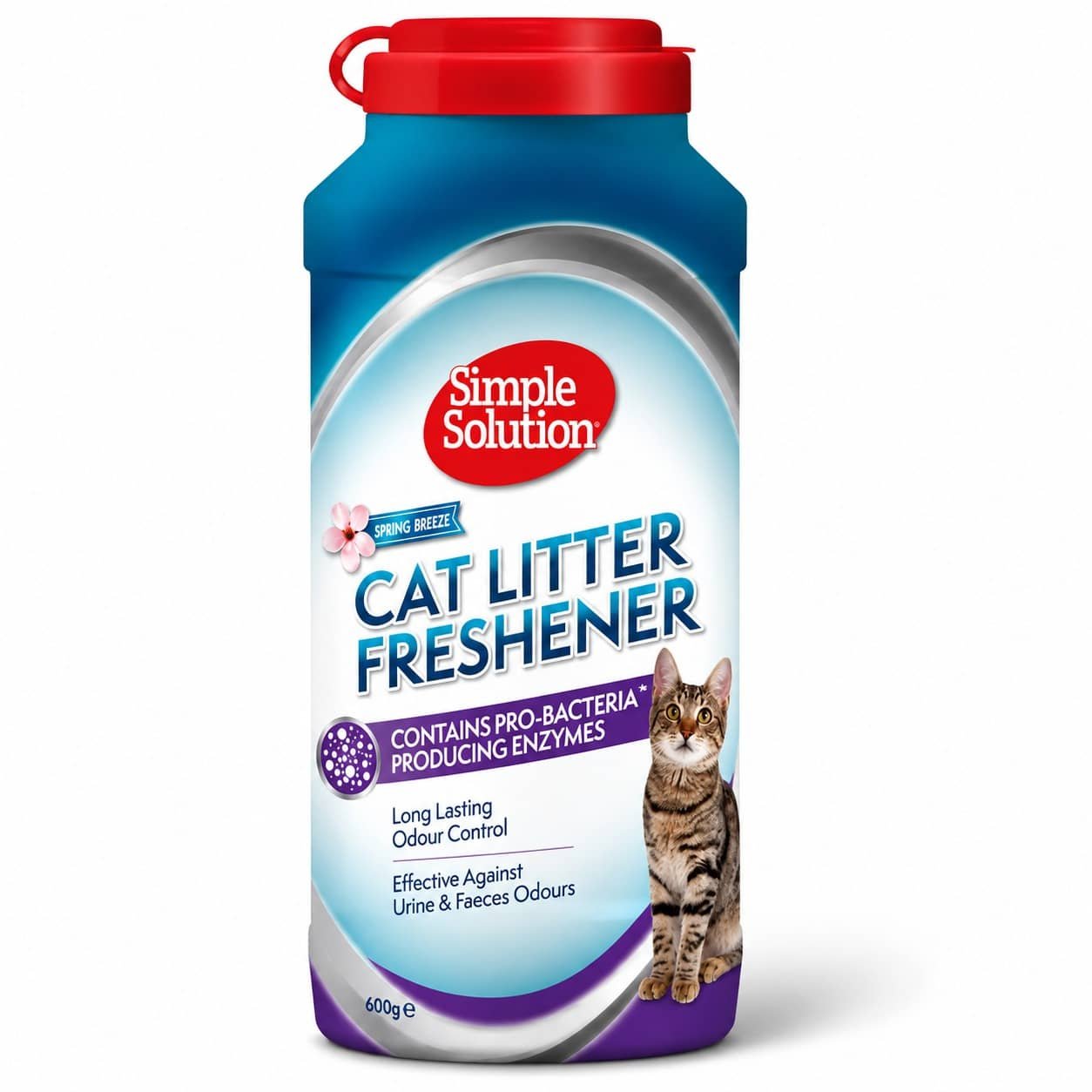 Simple Solution Freshener Spring Breeze smaku absorbents kaķu pakaišiem 600 g