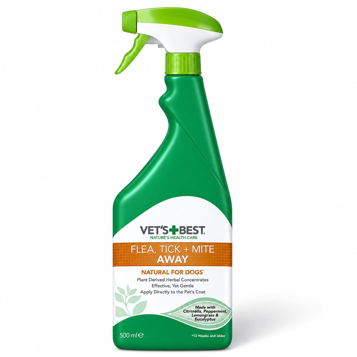 Vet's Best sprejs pret blusām un ērcēm suņiem 500 ml