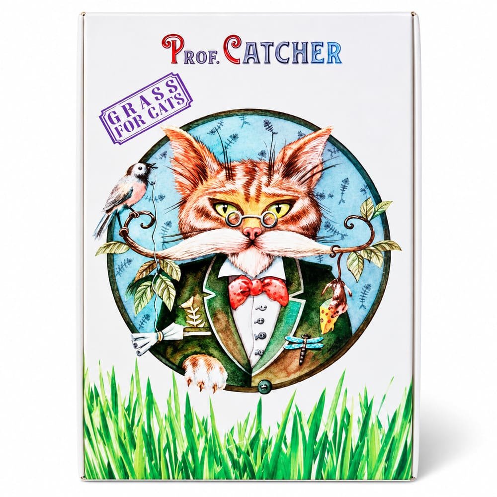 Prof. Catcher Cat kaķu zāles audzēšanas komplekts ar ceolītu
