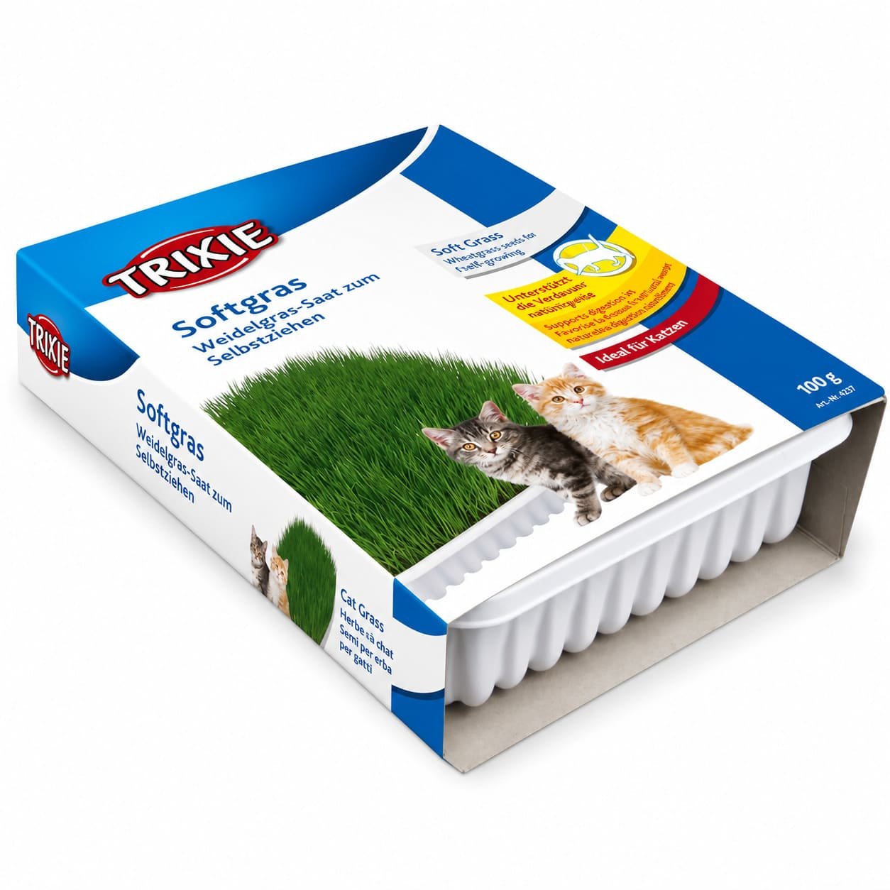 Trixie Soft Grass audzējama kaķu zāle ar Itālijas aireni bļodiņā 100 g