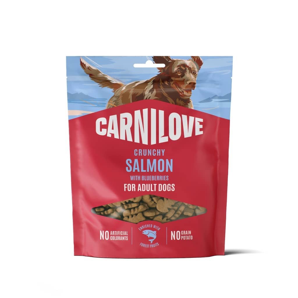 Carnilove Crunchy Snack Salmon gardumi suņiem ar lasi un mellenēm 200 g