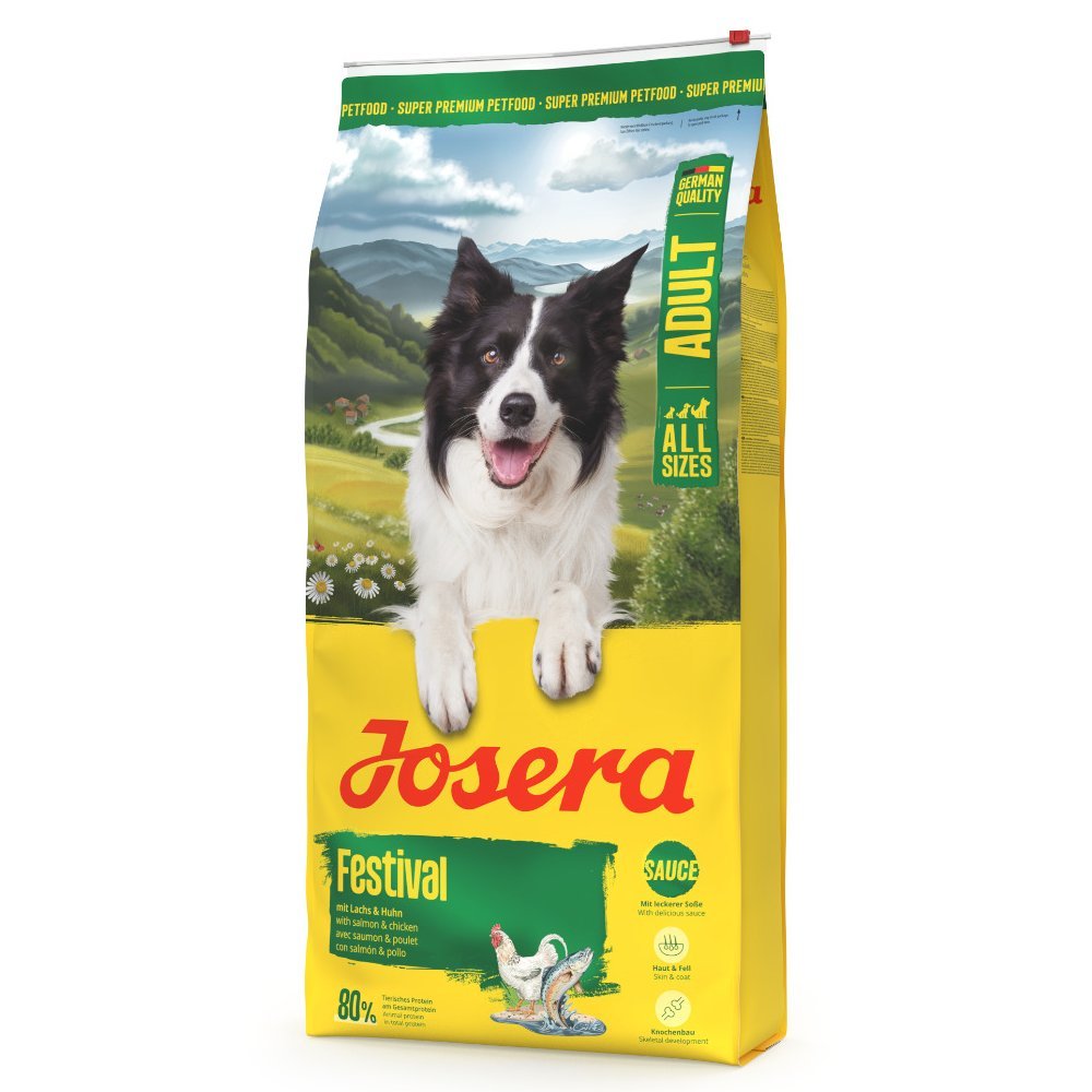 Josera Festival suņu barība izvēlīgiem suņiem ar lasi un putnu gaļu 12.5 kg